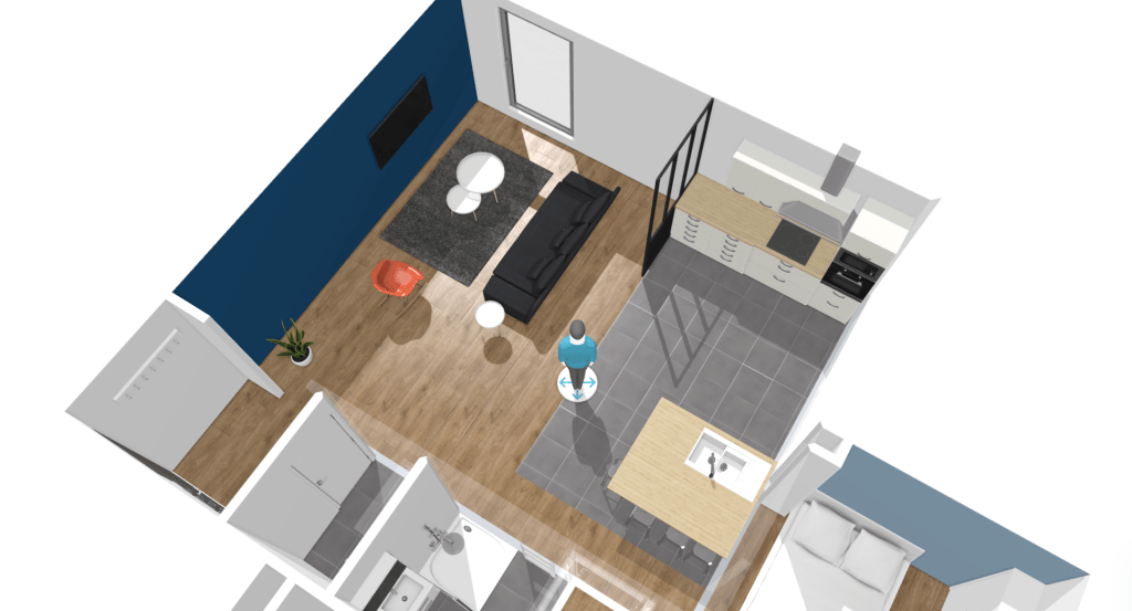 Plan 3D de l’appartement